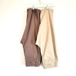 St. John's Bay 2 Pair Women's Capris Tan and Brown EUC Size 8